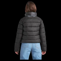 Didriksons Rose Girls Puff Jacket Black Svart Sale