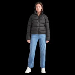 Didriksons Rose Girls Puff Jacket Black Svart Sale