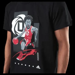 adidas Rose GU Tee Black Svart Online