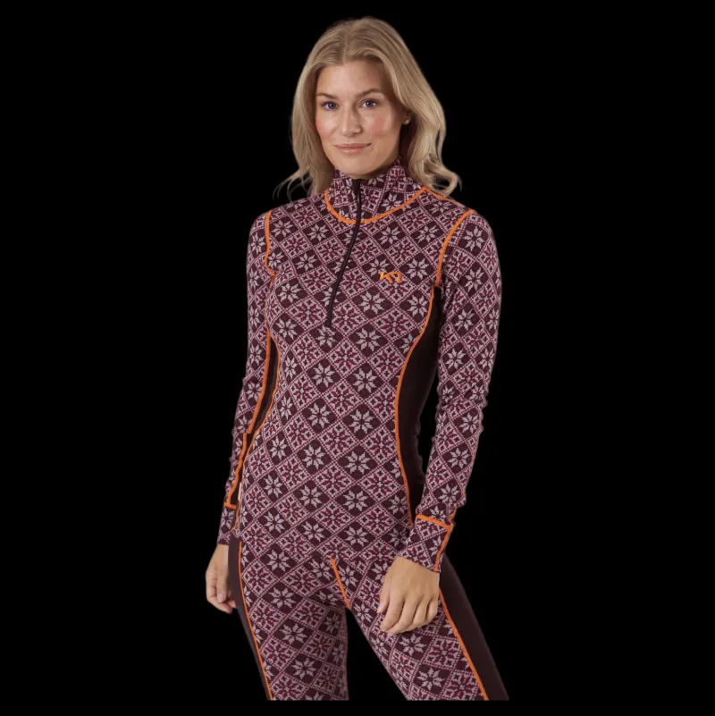 Kari Traa Rose Half-Zip Syrup Brun Best