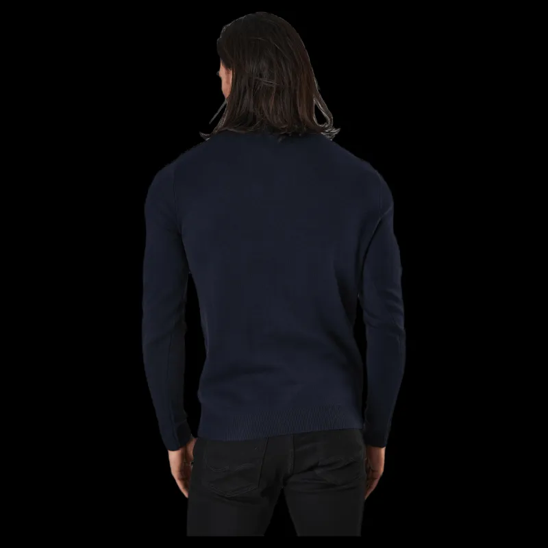 Jack & Jones Roy Knit High Neck Zip Navy Blazer Blå