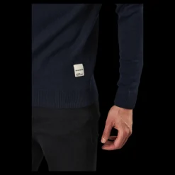 Jack & Jones Roy Knit High Neck Zip Navy Blazer Blå