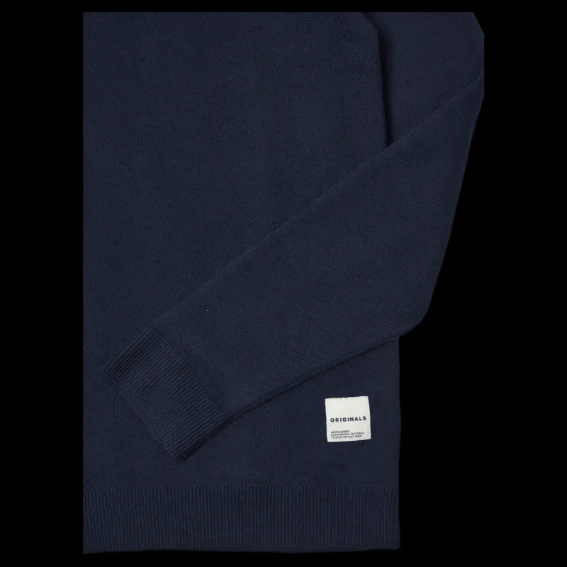 Jack & Jones Roy Knit High Neck Zip Navy Blazer Blå