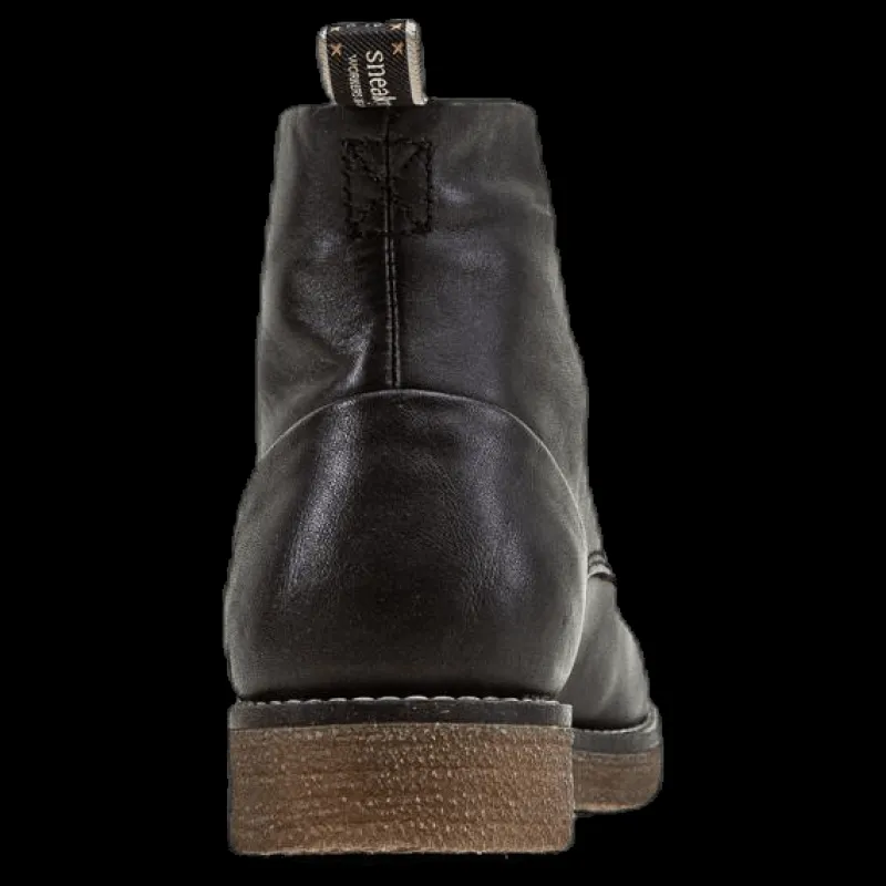 Best Sneaky Steve Rummy Leather Boots Black Svart