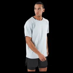 Puma Run Cloudspun Ss Tee Platinum Gray Blå Outlet