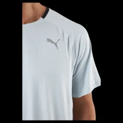 Puma Run Cloudspun Ss Tee Platinum Gray Blå Outlet