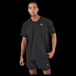 Hot Puma Run Cloudspun Ss Tee Black Svart