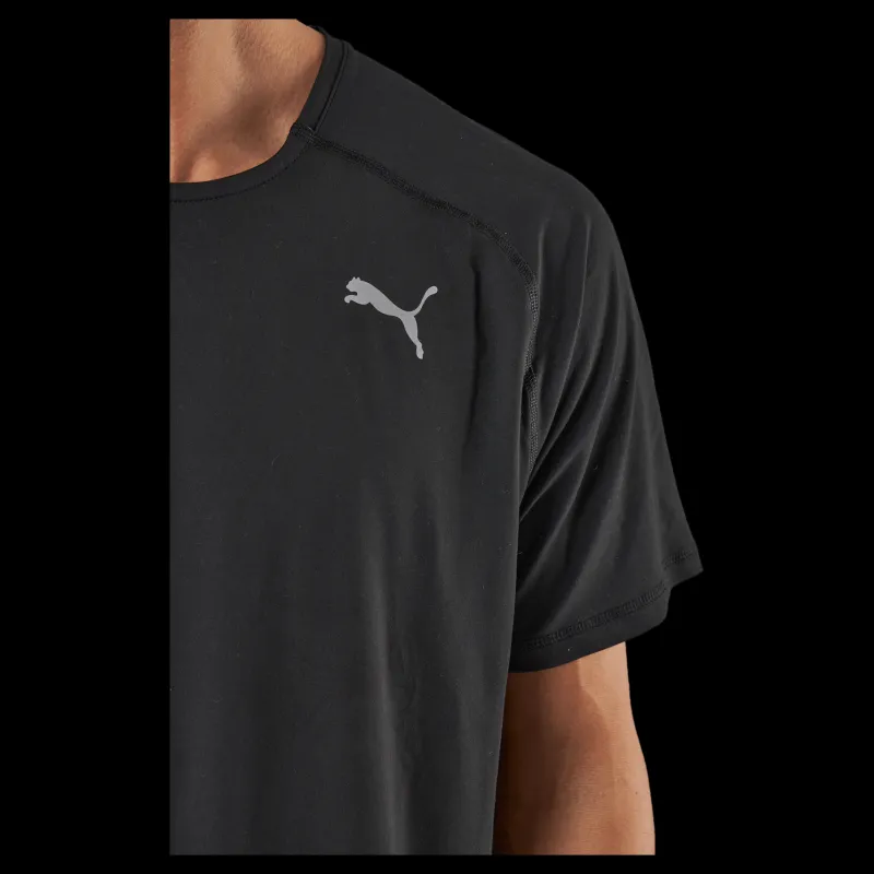 Hot Puma Run Cloudspun Ss Tee Black Svart
