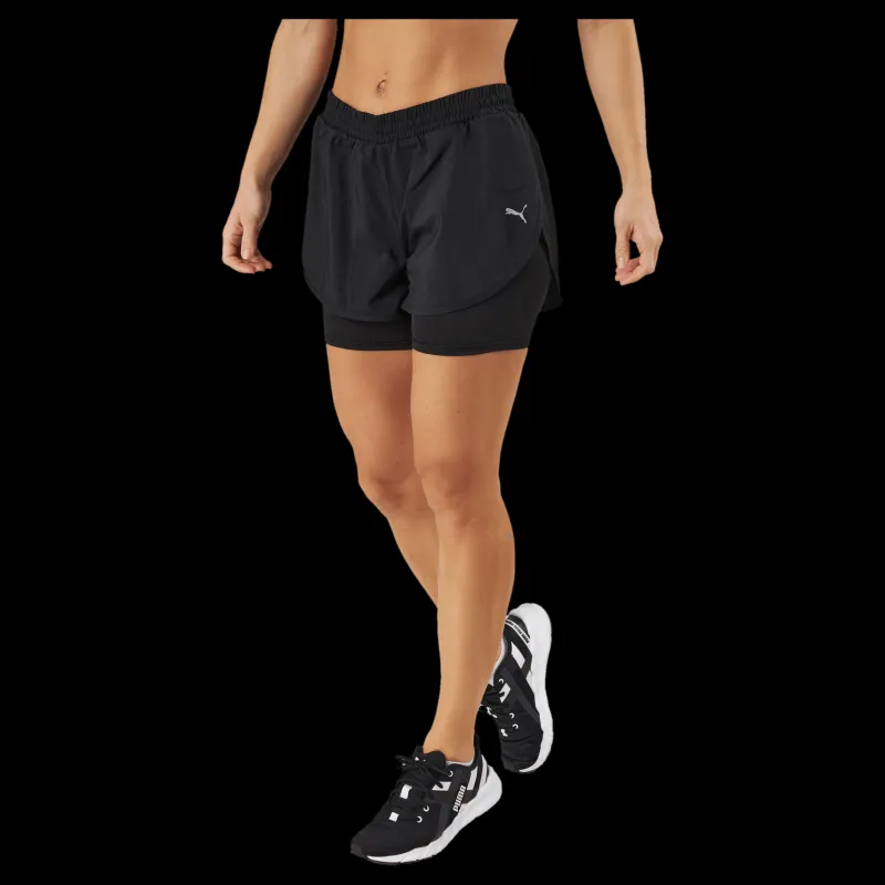 Clearance Puma Run Favorite Woven 2in1 3" Sho Black Svart