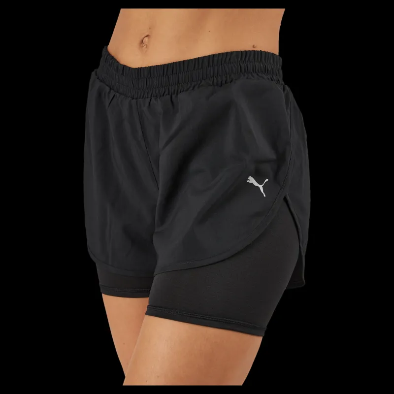 Clearance Puma Run Favorite Woven 2in1 3" Sho Black Svart