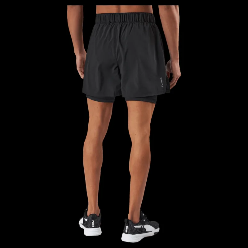 Outlet Puma Run 2in1 5" Short Black Svart