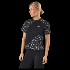 Outlet adidas Run It Brand Love T-Shirt Black Svart