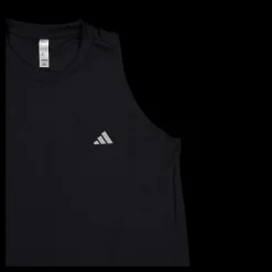 Clearance adidas Run It Tank Top Black Svart