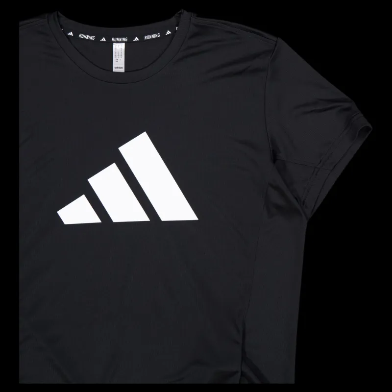 Best adidas Run It T-Shirt Black Svart
