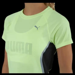 Puma Run Lite Laser Cat SS Tee Yellow Grön Sale