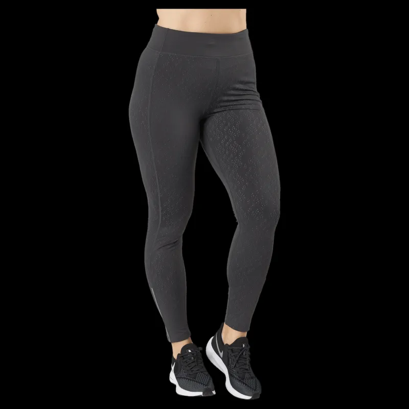 Clearance BLACC Run Reflective Tights Black/grey/silver Svart