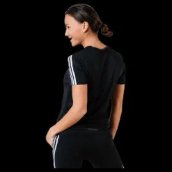 Outlet adidas Run 3S Tee W White/Black Svart