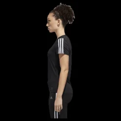 Outlet adidas Run 3S Tee W White/Black Svart