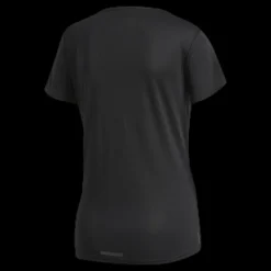 Outlet adidas Run 3S Tee W White/Black Svart