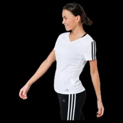 adidas Run 3S Tee W White/Black Vit