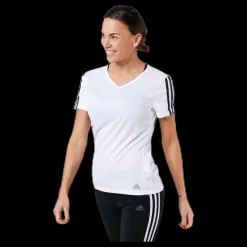 adidas Run 3S Tee W White/Black Vit