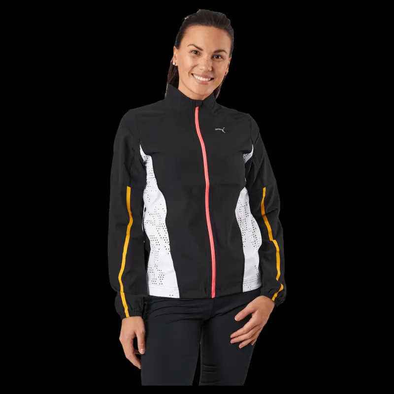 Sale Puma Run Ultraweave S Woven Jacket Black- White Svart