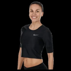 Nike Running Division SS Top Black Svart Best