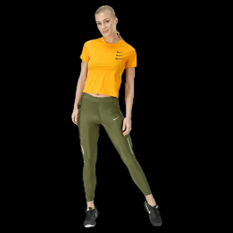 Nike Running Division Top Crop Orange Online