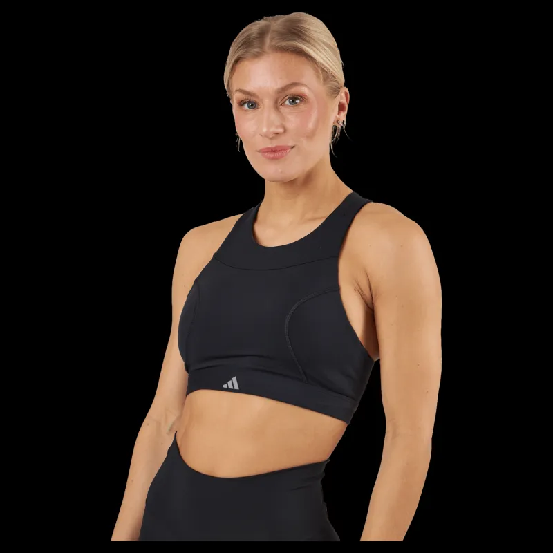 New adidas Running Medium-Support Bra Black Svart