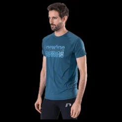 Newline Running Tee Blue Blå Discount