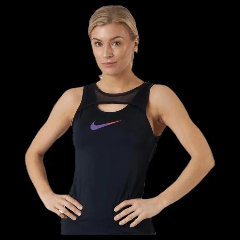 Nike Runway Running Tank Purple/Black Svart Outlet