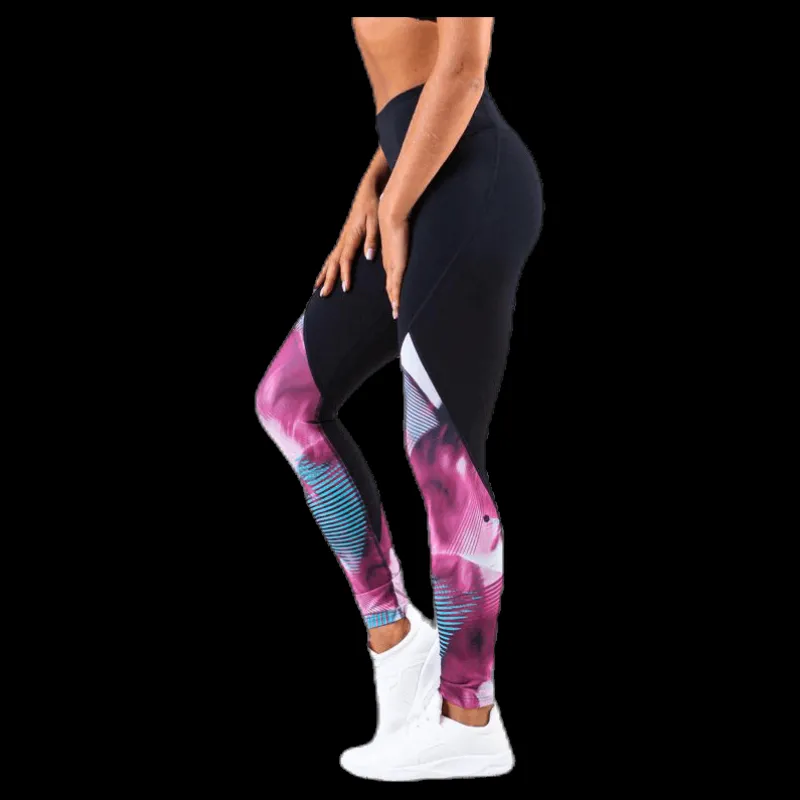 New Under Armour Rush Legging Print Black Svart