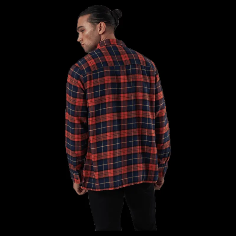 Clearance Dedicated Rute Flannel Checker Orange