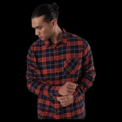 Clearance Dedicated Rute Flannel Checker Orange