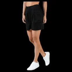Online Pieces Ruth Hw Shorts Black Svart
