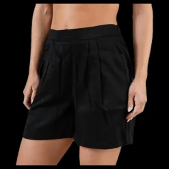 Online Pieces Ruth Hw Shorts Black Svart