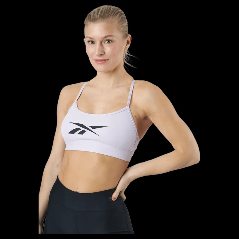 Reebok S Lux Skinny Strap Bra Quaglw Vit Clearance