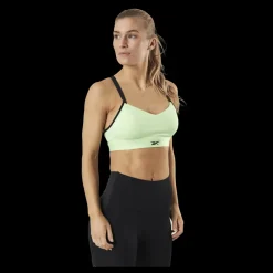 Online Reebok S Lux Strappy Bra Yellow Svart