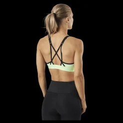 Online Reebok S Lux Strappy Bra Yellow Svart