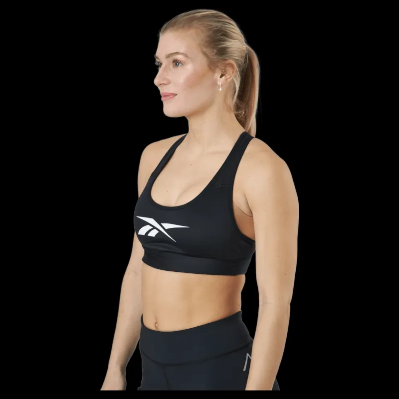 Reebok S Lux Vector Racer Bra Black Svart Clearance