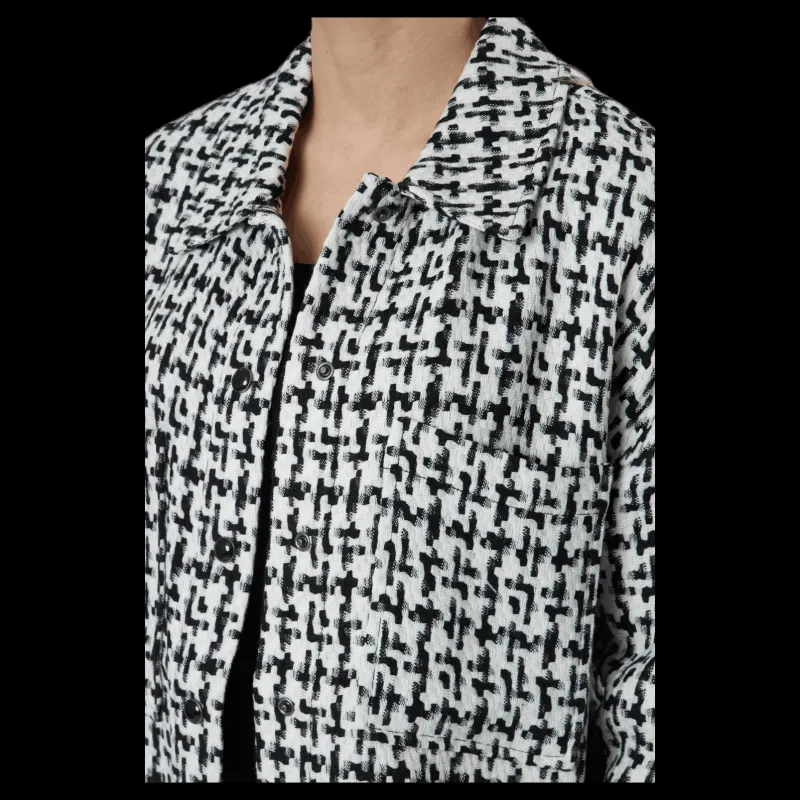 Clearance Only Sally Boucle Shacket Cc Otw White Vit