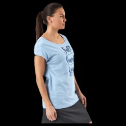Jack Wolfskin Salt Sand Sea Tee Blue Blå