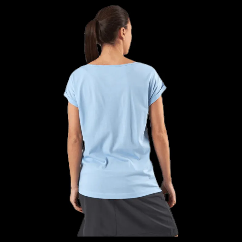 Jack Wolfskin Salt Sand Sea Tee Blue Blå
