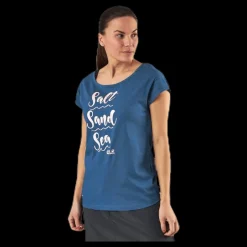 New Jack Wolfskin Salt Sand Sea Tee Blue Blå