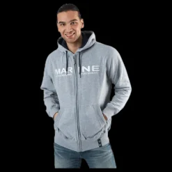 Marine San Mateo Hoodie Grey Grå Clearance