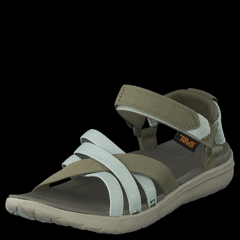 Teva Sanborn Sandal Burnt Olive/seafoam Grå och Grön