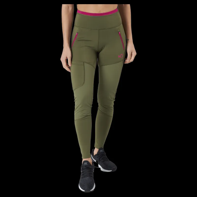 Kari Traa Sanne Tights Tweed Grön New