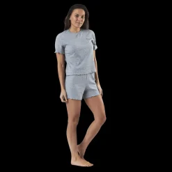 Best NOUN Sara Rib Pyjama Set Grey Grå