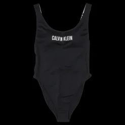 Calvin Klein Scoop Back One Piece-rp Pvh Black Svart