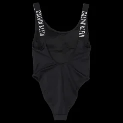 Calvin Klein Scoop Back One Piece-rp Pvh Black Svart